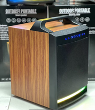 ลำโพงบลูทูธ ZQS 8170 8นิ้ว ทรงไม้ พร้อมไมค์ลอย และไฟ LED สีสันสดใส เสียงดีมาก เบสแน่น