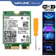 WAVLINK WiFi 7 Wireless Card, 8774Mbps Tri-Band BE200 M.2 NGFF Network Module with Bluetooth 5.4, MU