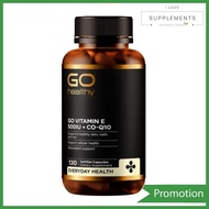 GO Healthy Vitamin E 500IU + CoQ10 130 Capsules