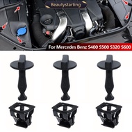 BEAUTYSTARTING 3Pcs Car Spiral Spring Gasket Fixed Buckle Rotary Catch To Cover Base For Mercedes Be