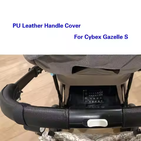 PU Leather Cover Fit For Cybex Gazelle S Stroller Handle Pram Bumber Sleeve Case Armrest Protective 