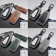 2024 NEW Premium Metal Key Cover Proton X50 X70 X90 Sarung Kunci Accesories Aksesori Keychain Leather Strap Remote Cover