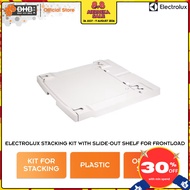 Electrolux stacking kit with slide-out shelf for frontload washer and dryer  E4YHMKP3 Optimize Space