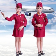 Flight attendant flight attendant play children's role uniform captain airplane flight attendant