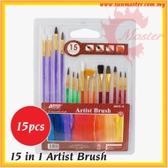 Astar 15 in 1 Artist Brush | Oil Colour, Watercolour and Acrylic (AB576-15)