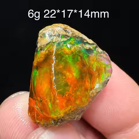 Natural Rare Colorful Ethiopia Opal (Need In Water) Gem Mineral Healing Quartz Crystals Gemstone BG1