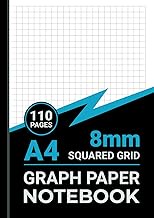 8mm Graph Paper Notebook A4: 8mm Squared Grid Paper, For Math, Science, Engineering, Students & Teac