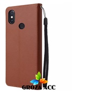 SARUNG BUKU FLIP UNTUK XIAOMI REDMI NOTE 5 - LEATHER CASE FLIP- WALLET CASE FLIP XIAOMI REDMI NOTE 5