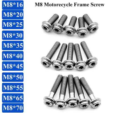 Motorcycle M8 frame screw For BMW S1000R C400 R1200GS/R1250/ADV/RT F850GS F750GS F900 R1300GS R18 Rn
