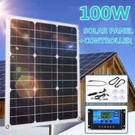 (Dikirim Dari Jakarta)SOLAR PANEL 100 wp PANEL SURYA PEMBANGKIT LISTRIK TENAGA SURYA 100WP 100 WP 10