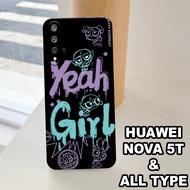G11 - HUAWEI NOVA 5T Silicone - HUAWEI NOVA 5T pro camera Softcase - GIRL'S Motif - Flexible rubber 