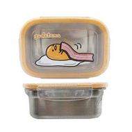 【現貨/售完下架】蛋黃哥/GUDETAMA：不鏽鋼＊樂扣式！保鮮盒/便當盒(尺寸:150×110×60mm/容量:510ml)_免運。