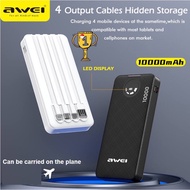 Awei P133 Mobile Powerbank 10000mAh And Digital Display Power Bank Intelligent Multiple Output With 
