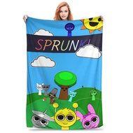 Sprunki Incredibox Funny Game Throw Blanket for Couch Fuzzy Soft Plush Blanket 50x60 Inches Multi-si