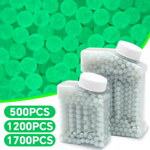 500/1200/1700Pcs Fluorescent 6mm Airsoft BBs Bullets 0.12g BB Strikeball Rifle Gun Plastic BB Balls 
