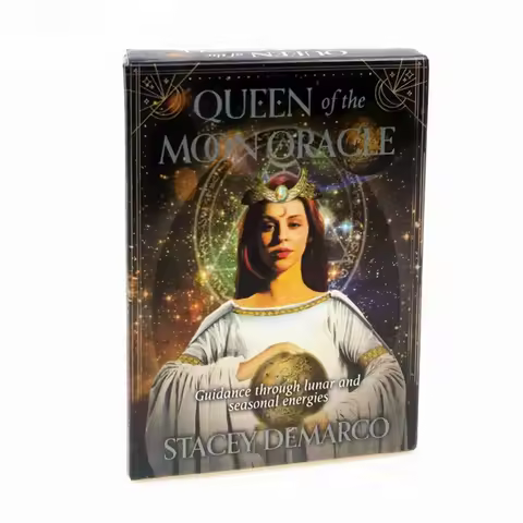 Queen of The Moon Oracle Card Full English Party Board Game 44 Cards Deck Tarot