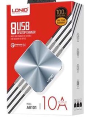 原裝 LDNIO A8101 火牛 8 usb 旅行 充電器 1.5M UK plug 英規線 QC3.0 5V-9V 10A 50W