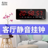 Hongtai led Electronic Clock Wall Watch Living Room Wall Clock Large Number Time Perpetual Calendar 