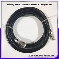 SELANG ANGIN PU /SELANG ANGIN BAHAN POLIYUTREN UNTUK SPRAYGUN/SELANG ANGIN KOMPRESOR 8 X 5mm