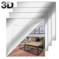 2/5/10Pcs 30*30CM Acrylic Mirror Wall Sticker/Household Decorative DIY Art Wall Mirror Tiles