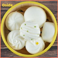 OSIDE หลากสีหลายสี Mantou ฟื้นตัวช้า พียู PU ใหญ่สุดๆ อาหารจำลองจำลอง ของใหม่ เครื่องบีบอัดโมเดลอาหาร ของเล่นเค้กจำลอง