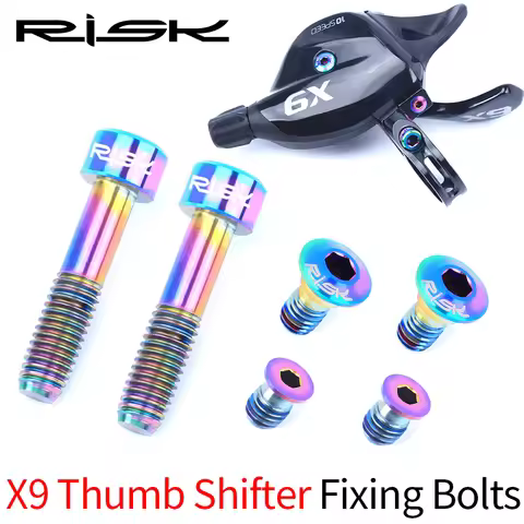 RISK Bicycle Derailleur Lever Fixing Bolts Set Shift Brake Lever Titanium Alloy Screws for Sram GX/G