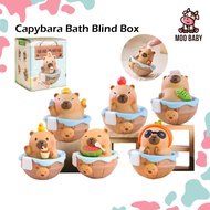 🐮Moo Baby Kapibara Blind Box Kecil Blind Box Set Murah Capybara Bath Blind Box Desk Decoration Capyb