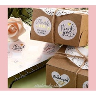 airabeauty.shop 500pcs Thank You Stickers 2.0cm Stiker Terima Kasih Label Sticker Round Circle