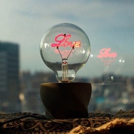 曙MUSE  幾何旋轉水泥桌燈LOVE燈泡款  鎢絲燈泡 LED燈 擺飾 幾何