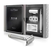 3ONE6 Stainless Steel Knurled DE Safety Razor Edwin Jagger 3ONE6 Stainless Steel Knurled DE Safety R