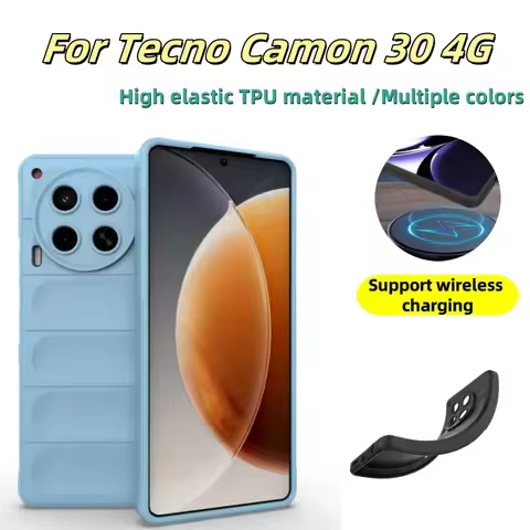 For Tecno Camon 30 4G Case for Tecno Camon 30 4G Cover Shell Shockproof Silicon Bumper Capa Back Pho