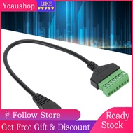 Yoaushop RJ45 Male to Terminal Cable Plug Adapter Green No Soldering Short Line with Metal Shield 31