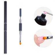 Dual-ended Tool Gel Manicure Gradient Painting Pen Brush Drawing Nail Art Nail Spatula Tool And Brush Set Artist Brushes Tools