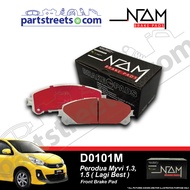 NAM Front Brake Pad - Perodua Myvi 1.3/1.5 - D0101M (1set)