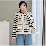 Jade stripes cardigan by Edmee