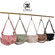 (HARGA CUCI GUDANG) TAS Serut Wanita Selempang Model Tali Rantai TOP 1 Terlaris / Tas Wanita Terbaru