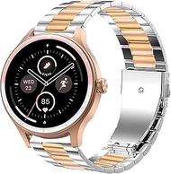 Compatible with FQQ Smartwatch Bands, Lamshaw Stainless Steel Metal Replacement Straps Compatible wi