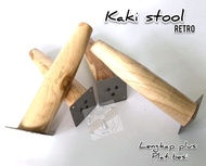 kaki stool retro jati plus plat | kaki kursi sofa tanduk