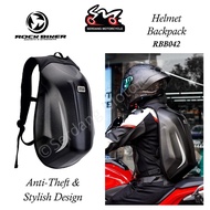 ROCK BIKERS RBB042 Helmet Backpack Hard Case Bag Riding Rider Beg Galas Topi Keledar Motorcycle Full