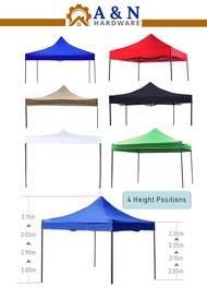 6.6'X6.6' / 6.6X10'  /10'X10'  Night Market Canopy Camping Tent Frame Kanopi Penuh Khemah Rangka Besi Pasar Malam Niaga