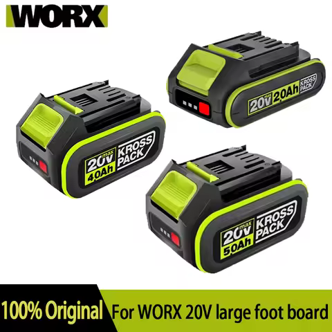 20V Lithium Battery 2.0Ah 4.0Ah 5.0Ah With LED Indicator Compatible For WORX WU279 WU182 WU690 WU380