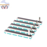 Strongaroetrtr 5 Pcs 75 MM Double B10K Oril B10KX2 Behringer Pot Mixer Fader VN