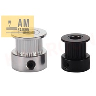 Pulley, GT2 Pulley, GT2 belt gear 6mm/ 10mm black plated, good quality, sharp