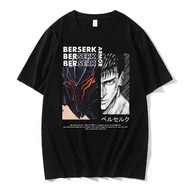 Anime Berserk Guts T Shirt Swordsman Gatsu Graphic T-shirts Men Oversized Fashion Vintage Loose Tshirt Men's Gym Tee Shirt XS-4XL-5XL-6XL