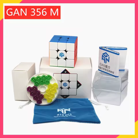 GAN 356 cube Magnetic 3x3x3 magic cube and GAN 356 3x3x3 Puzzle cube , Cubo Magico Professional Spee