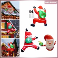 [BububuMY] 6ft Christmas Inflatable Hanging Santa Outdoor Decoration Outdoor Large Garden Winter Pro