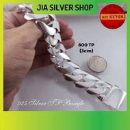 Ready Stock | 925 纯银 男款手链 | Original 925 Silver Bracelet Bangle 800 TP For Men | Gelang Tangan Lelaki Perak 925