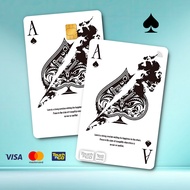 TnG Ace Of Spades - Touch n Go Card Sticker Cover TNG / MASTER / VISA / CREDIT/ DEBIT CARD STICKER