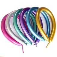 260 Metal Balloon 260 Long Chrome Color Balloon Bright Chrome Metallic Metallic Texture Magic Balloo