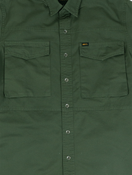 ฺBOVY SHIRT -  เสื้อเชิ้ตคอปกสลิม ใส่คลุม สีดำขาวเขียว ________BBS3927